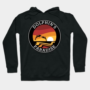 Dolphin's paradise - Summer Sunset Hoodie